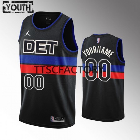 Maillot Enfant Detroit Pistons Personnalisé Jordan 2022-23 Statement Edition Noir Swingman Maillot Enfant Detroit Pistons Personnalisé Jordan 2022-23 Statement Edition Noir Swingman
